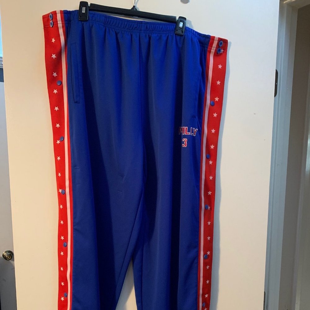 Philadelphia 76ers Allen Iverson Warm Up pants